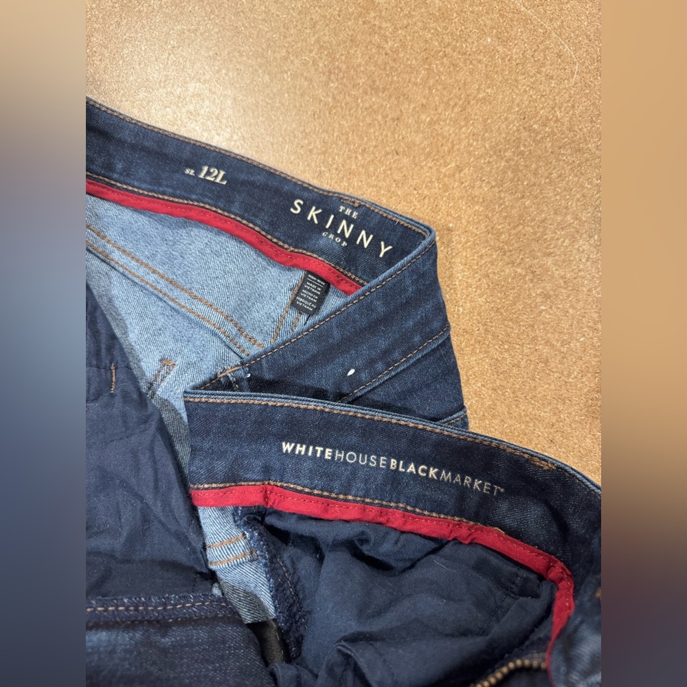 White House Black Market  Deep Indigo Skinny TALL Jeans - Picture 3 of 3